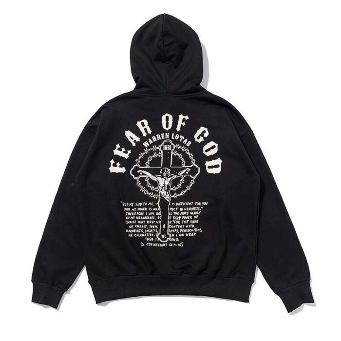 Essential Christmas Fear of God Offer Black Hoodie: A special black hoodie offer for Christmas from the Fear of God collection.