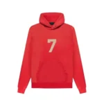 Essential Fear of God Red Hoodies