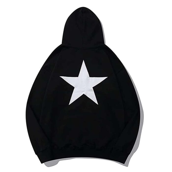 Essential Front Stars Logo Hoodie: A stylish hoodie featuring a front stars logo, perfect for a fashionable look