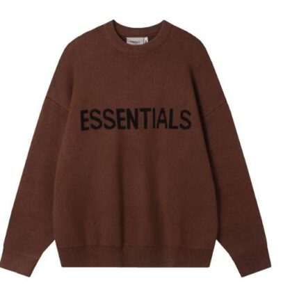 Essentials Knitted Sweater in Harvest – a stylish and comfortable fashion piece for any occasion.