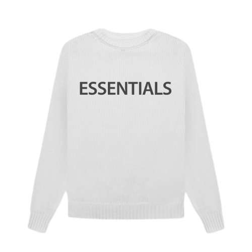 Essential Logo White Sweatshirt – a stylish and comfortable fashion piece.