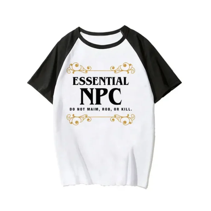Essential NPC Do Not Maim Rob OR Kill T-Shirt