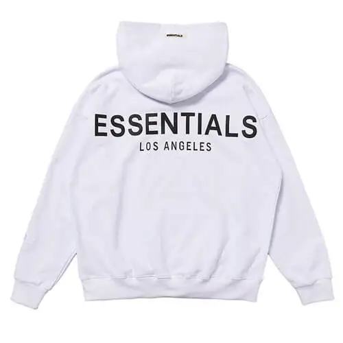 White Fear Of God Essentials Los Angeles Hoodie